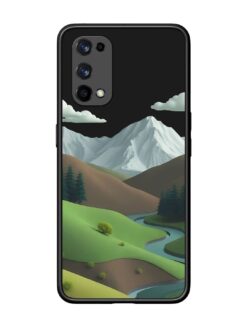Stylized Mountain Scene SoftSnap Case for Realme X7 Pro (5G)
