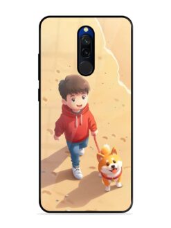 Boy & Cute Dog SoftSnap Case for Xiaomi Redmi 8
