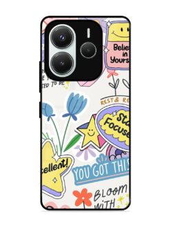Colorful Motivational Stickers SoftSnap Case for Xiaomi Redmi Note 14 (5G)