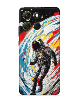 Astronaut Art Embossed Soft Silicone Case for Motorola Moto G86 (5G)