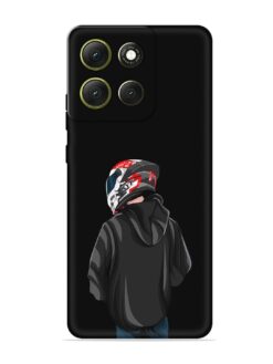 Motorcycle Rider Embossed Soft Silicone Case for Motorola Moto G86 (5G)