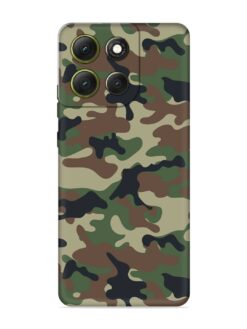 Army Military Camouflage Dark Green Embossed Soft Silicone Case for Motorola Moto G86 Power (5G)