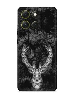 Ancient Deer Embossed Soft Silicone Case for Motorola Moto G86 Power (5G)