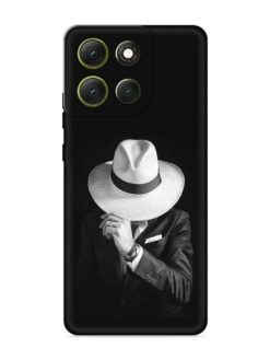 Men Under Hat Embossed Soft Silicone Case for Motorola Moto G86 Power (5G)