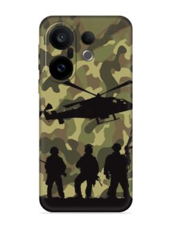 Army Heros Embossed Soft Silicone Case for Vivo X200 FE (5G)