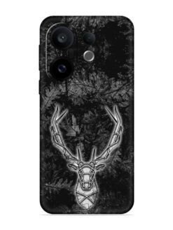 Ancient Deer Embossed Soft Silicone Case for Vivo X200 FE (5G)
