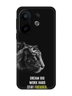 Dream Big Work Hard Embossed Soft Silicone Case for Vivo X200 FE (5G)