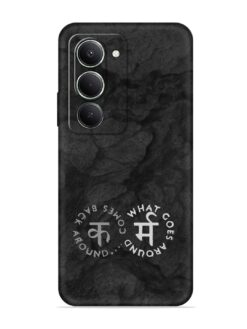 Karma Hindi Word Embossed Soft Silicone Case for Xiaomi Redmi 15 (5G)