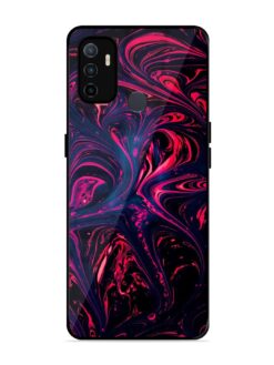 Abstract Background Glossy Metal Phone Cover for Oppo A53