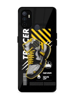 Shoe Background Glossy Metal Phone Cover for Oppo A53