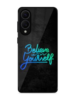 Believe In Yourself Glossy Metal Phone Cover for Samsung Galaxy S25 Edge (5G)
