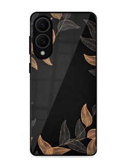 Foliage Art Glossy Metal Phone Cover for Samsung Galaxy S25 Edge (5G)