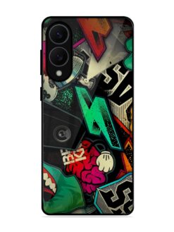 Graffiti Art Glossy Metal Phone Cover for Samsung Galaxy S25 Edge (5G)
