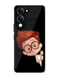 Smart Boy Cartoon Glossy Metal Phone Cover for Vivo Y19 (5G)
