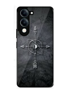Lighting Cross Glossy Metal Phone Cover for Vivo Y19 (5G)