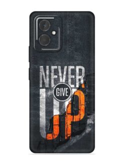 Never Give Up Embossed Soft Silicone Case for HMD Vibe (5G)