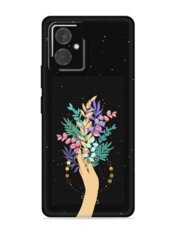 Flower On Hand Embossed Soft Silicone Case for HMD Vibe (5G)