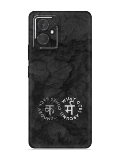 Karma Hindi Word Embossed Soft Silicone Case for HMD Vibe (5G)