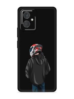 Motorcycle Rider Embossed Soft Silicone Case for HMD Vibe (5G)