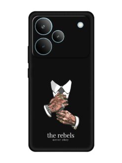 Rebels Slogan Man Embossed Soft Silicone Case for Realme P4 Pro (5G)