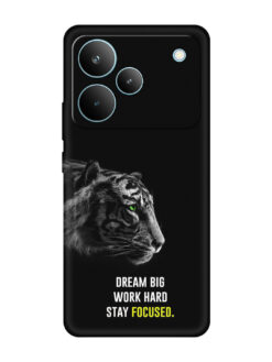 Dream Big Work Hard Embossed Soft Silicone Case for Realme P4 Pro (5G)