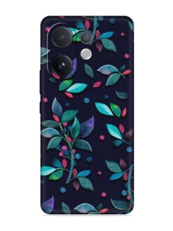 Decorative Watercolor Flower Embossed Soft Silicone Case for Vivo V60 (5G)