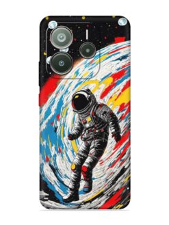 Astronaut Art Embossed Soft Silicone Case for Xiaomi Redmi Note 14 SE (5G)
