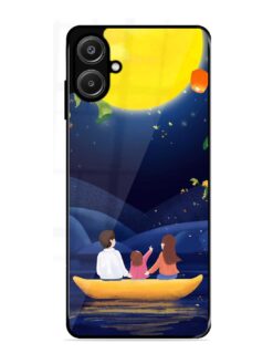 Happy Family And Beautiful View Glossy Metal Phone Cover for Samsung Galaxy A06 (4G)