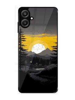 Sunset Vector Glossy Metal Phone Cover for Samsung Galaxy A06 (4G)