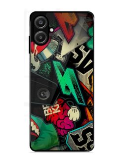 Graffiti Art Glossy Metal Phone Cover for Samsung Galaxy A06 (4G)