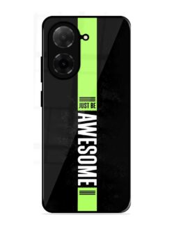 Just Be Awesome Glossy Metal Phone Cover for Xiaomi Redmi A5