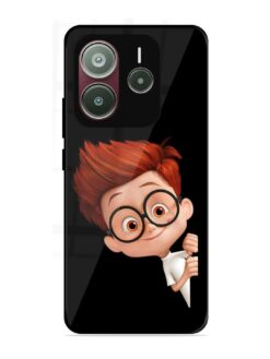 Smart Boy Cartoon Glossy Metal Phone Cover for Xiaomi Redmi Note 14 SE (5G)