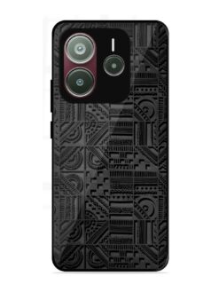 Seamless Pattern Glossy Metal Phone Cover for Xiaomi Redmi Note 14 SE (5G)