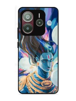 Bhagwan Sri Krishna Glossy Metal Phone Cover for Xiaomi Redmi Note 14 SE (5G)