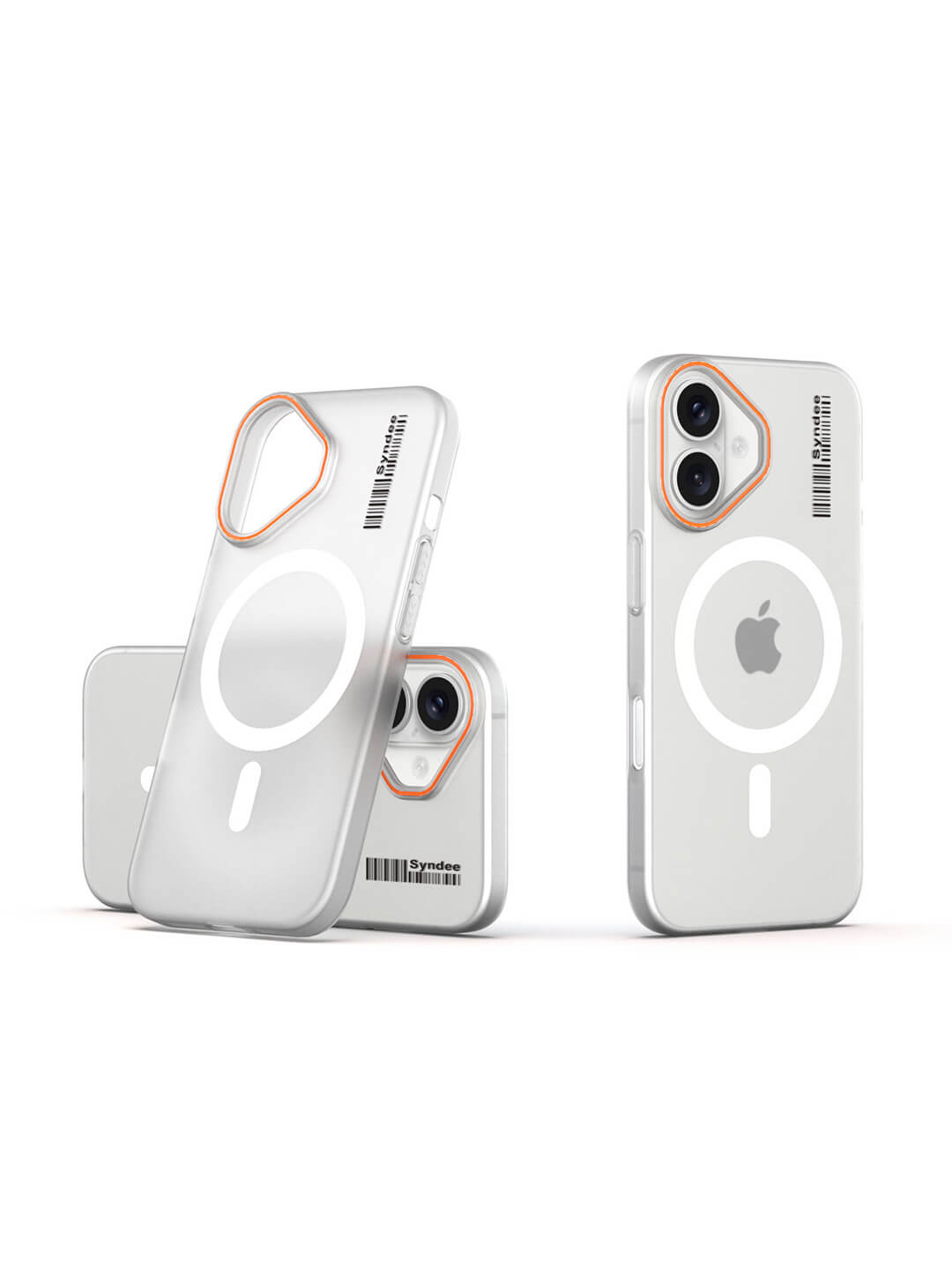 Frosted Matte MagSafe Transparent White Case For Apple Iphone 16