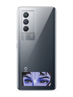 Lord Krishna Canvas Painting Transparent Printed Mobile Case for Iqoo 8