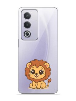 Cute Baby Lion Transparent Printed Mobile Case for Oppo A3 Pro (5G)