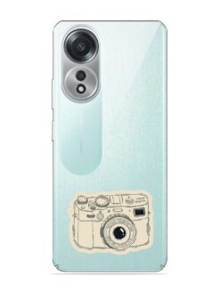 Peace Love Music Transparent Printed Mobile Case for Oppo A78 (4G)