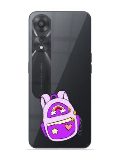 Feather Transparent Printed Mobile Case for Oppo A78 (5G)