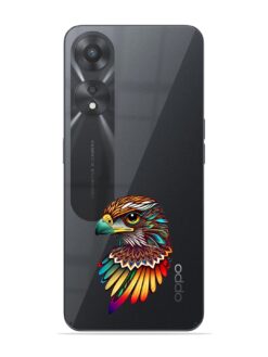 Colorful Eagle Art Transparent Printed Mobile Case for Oppo A78 (5G)
