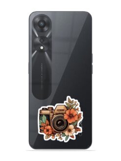 Fall Floral Camera Transparent Printed Mobile Case for Oppo A78 (5G)