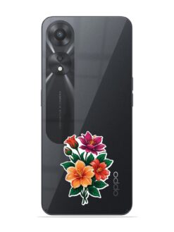 Exotic Flower Bouquet Transparent Printed Mobile Case for Oppo A78 (5G)