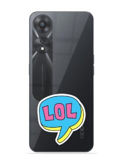 Comic Book Style Transparent Printed Mobile Case for Oppo A78 (5G)