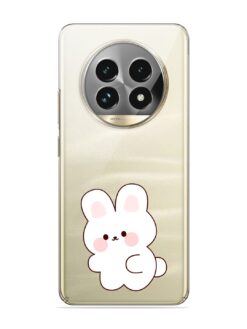 Little Rabbit Bunny And Butterfly Transparent Printed Mobile Case for Realme 13 Pro (5G)