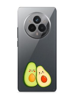 Vector Art Tropical Beach Sunset Transparent Printed Mobile Case for Realme 14 Pro (5G)