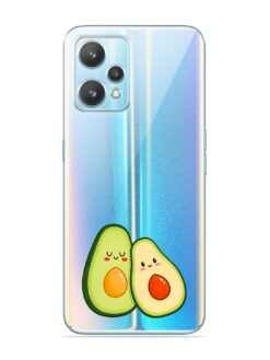 Vector Art Tropical Beach Sunset Transparent Printed Mobile Case for Realme 9 (4G)