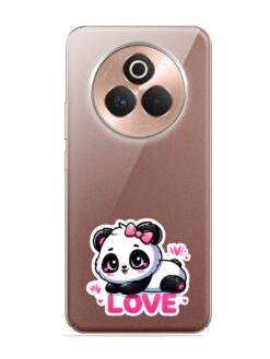 Kawaii Panda Transparent Printed Mobile Case for Realme P3 Pro (5G)