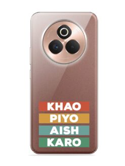 Khao Piyo Aish Karo Transparent Printed Mobile Case for Realme P3 Pro (5G)