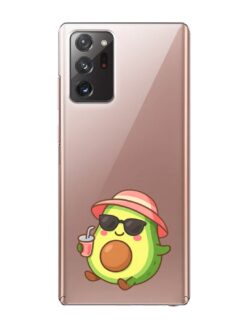 Cool Avocado Chill Transparent Printed Mobile Case for Samsung Galaxy Note 20 Ultra