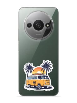 Vw Bus And Palm Trees Transparent Printed Mobile Case for Xiaomi Redmi A3X